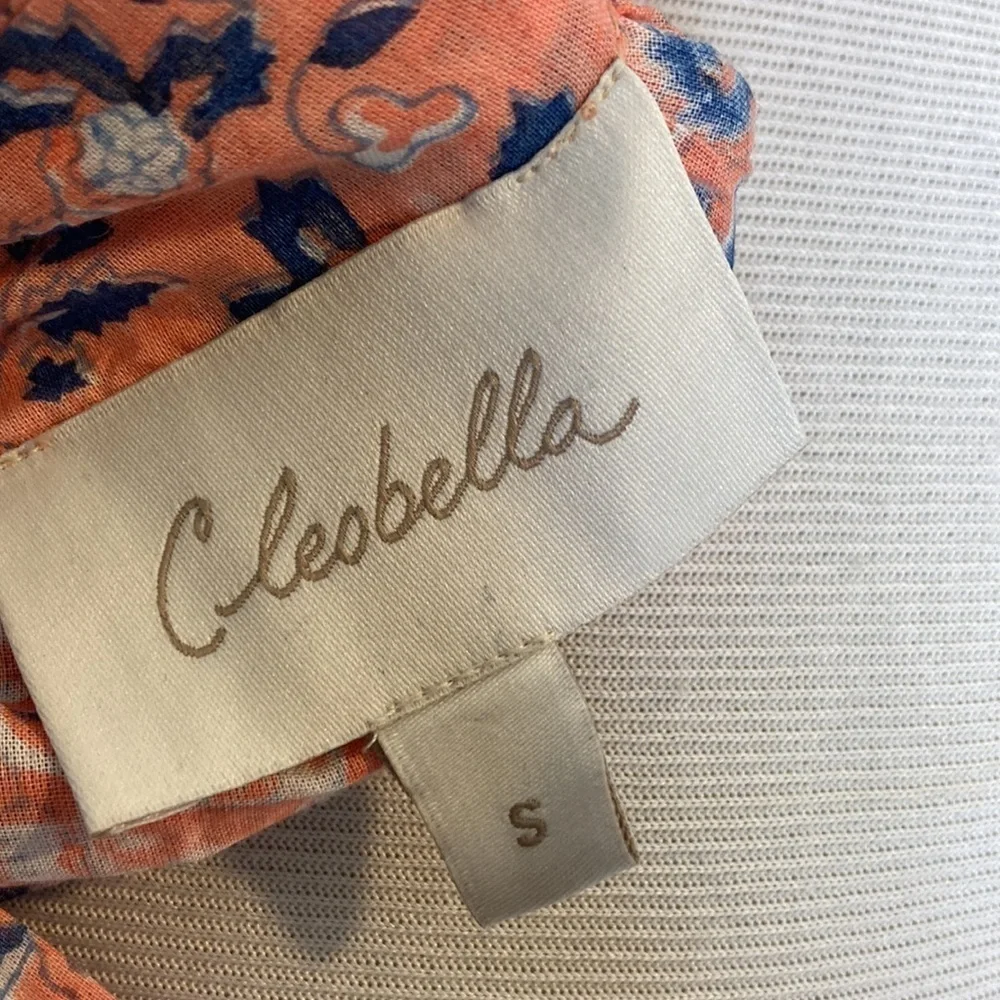 Cleobella Mariana Floral Positano Organic Cotton Blouse S Boho Romantic Feminine
